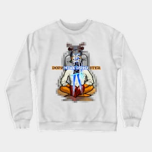 Dopamine Dumpster - Underwater Crustacean - mascot - word art - inverted Crewneck Sweatshirt